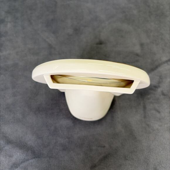 3) Lenox Ivory Porcelain Picture Frame Round 14k Gold Trim 5 " Tall EUC Charity - Picture 6 of 9